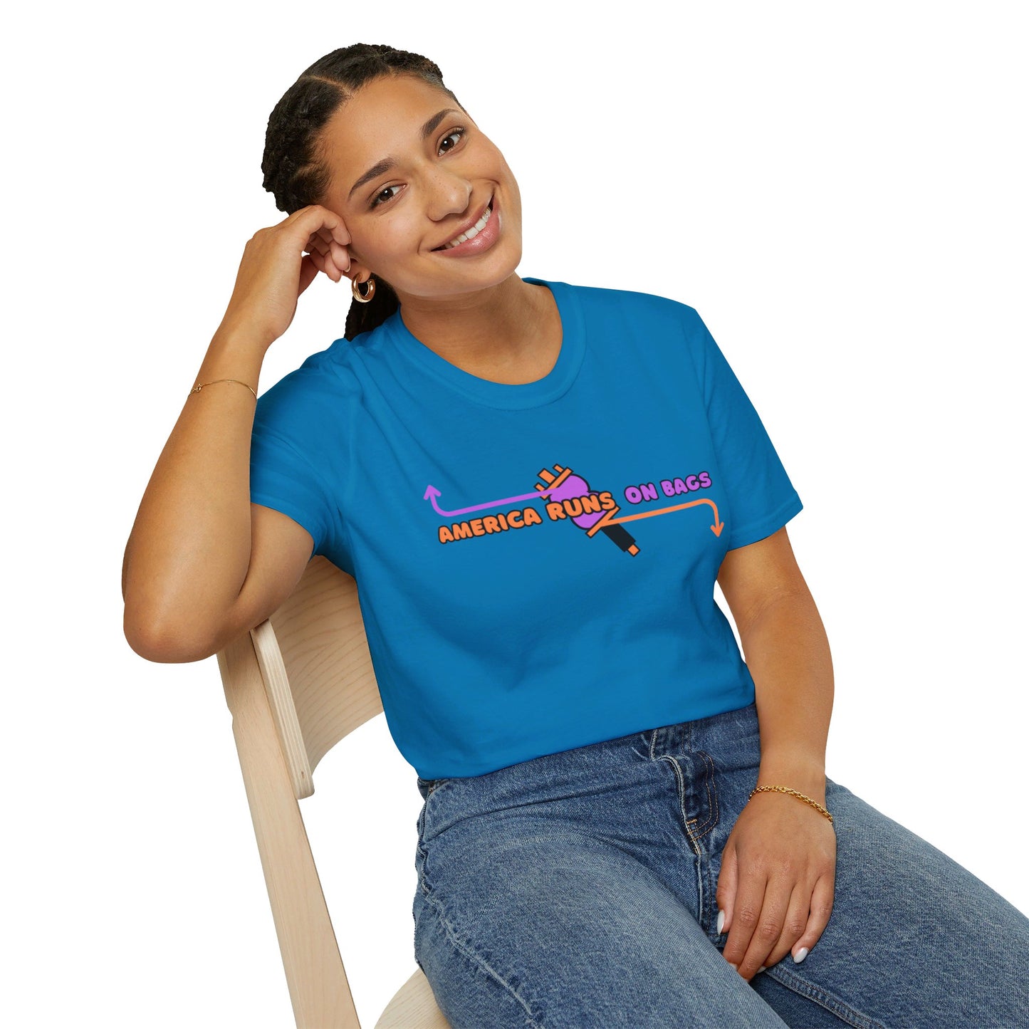 AMERICA RUNS TEE