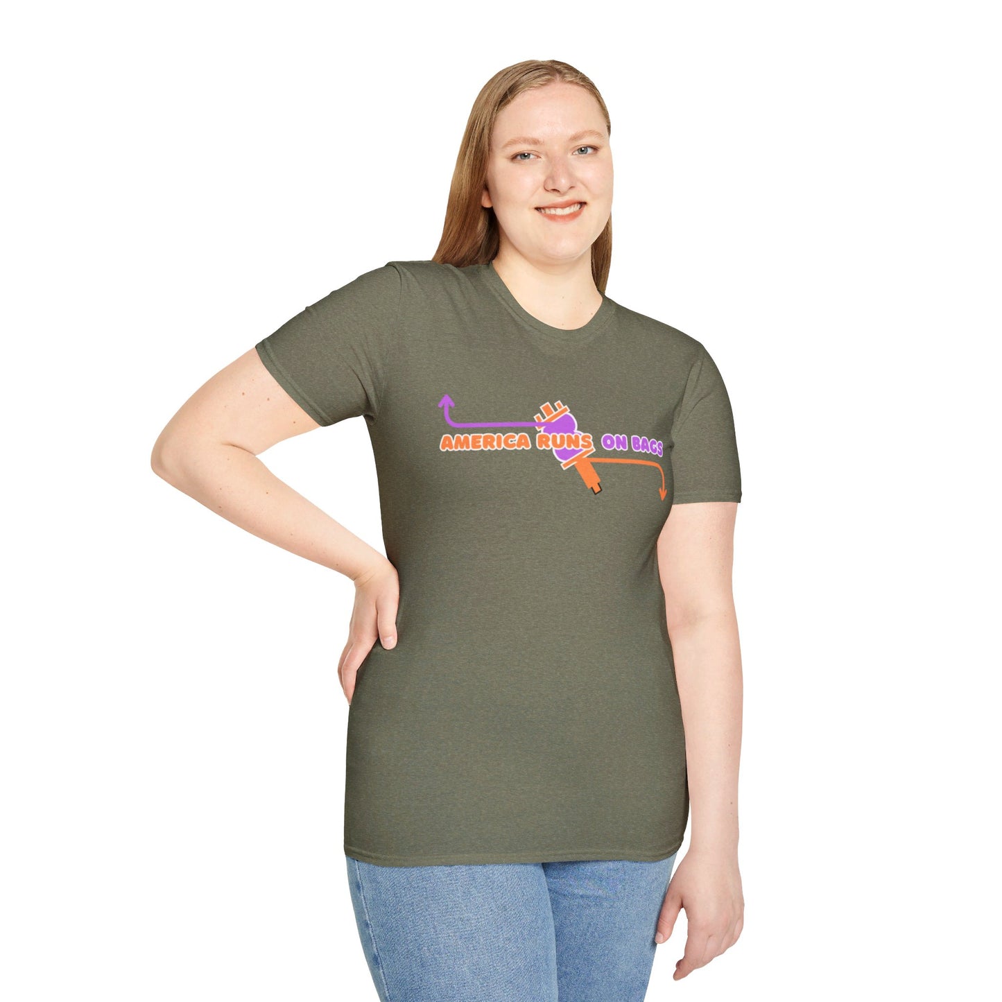 AMERICA RUNS TEE
