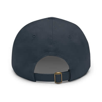 ES Dad Hat with Leather Patch (Round)