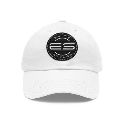 ES Dad Hat with Leather Patch (Round)