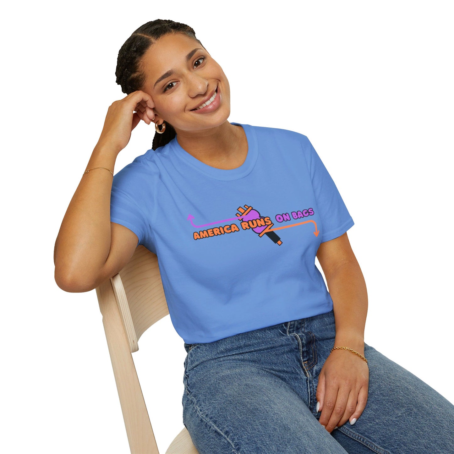 AMERICA RUNS TEE