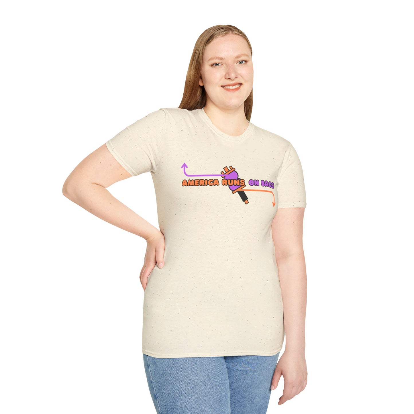 AMERICA RUNS TEE