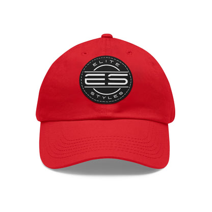 ES Dad Hat with Leather Patch (Round)