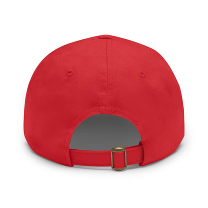 ES Dad Hat with Leather Patch (Round)