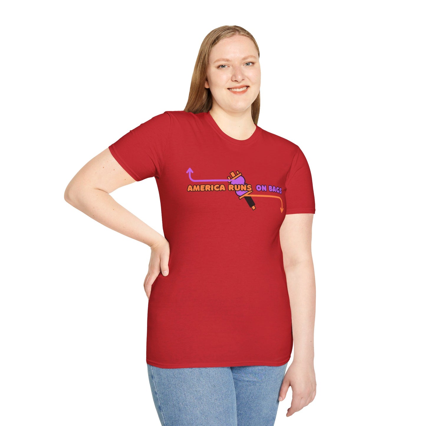 AMERICA RUNS TEE