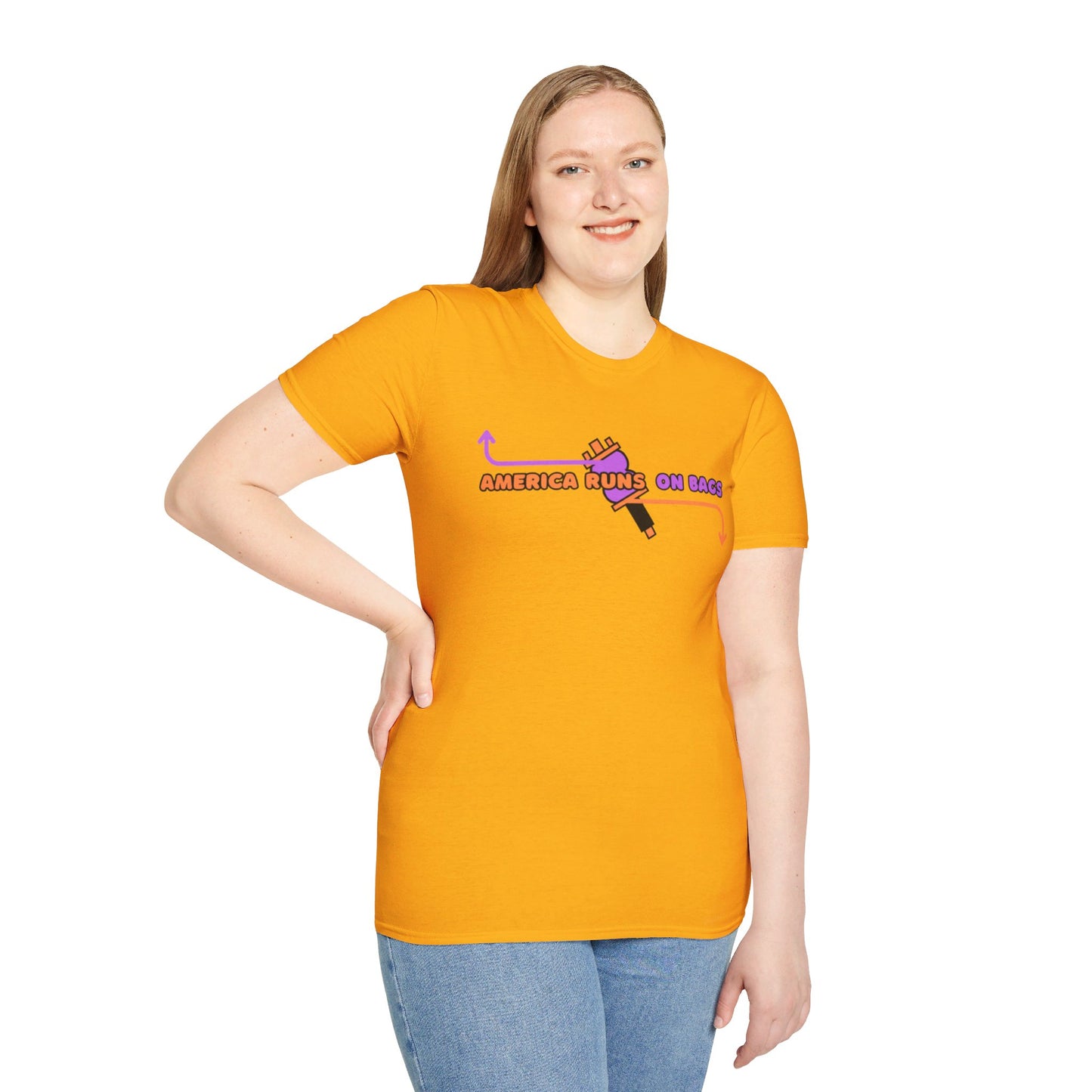 AMERICA RUNS TEE