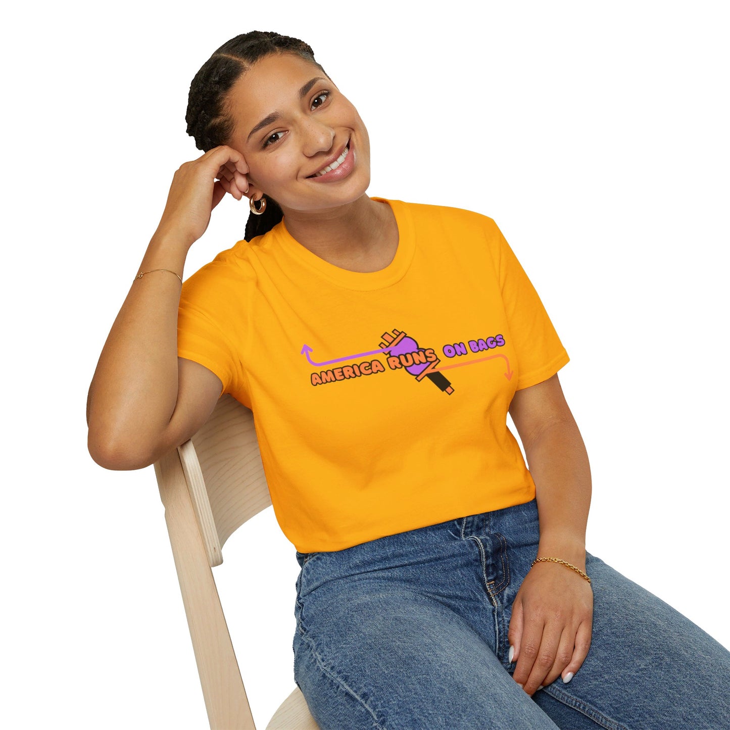 AMERICA RUNS TEE
