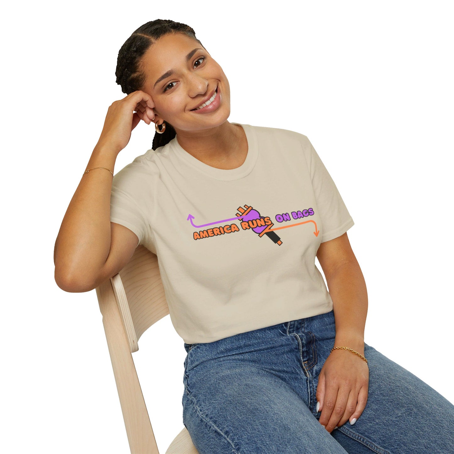 AMERICA RUNS TEE