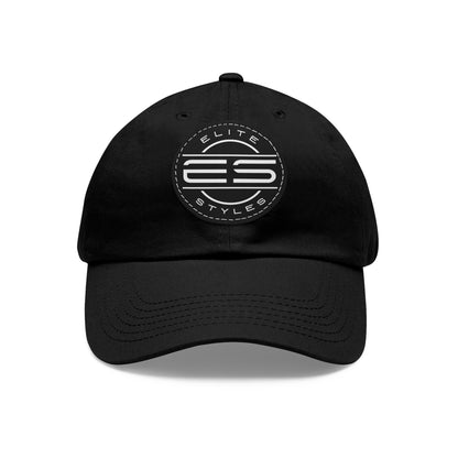 ES Dad Hat with Leather Patch (Round)