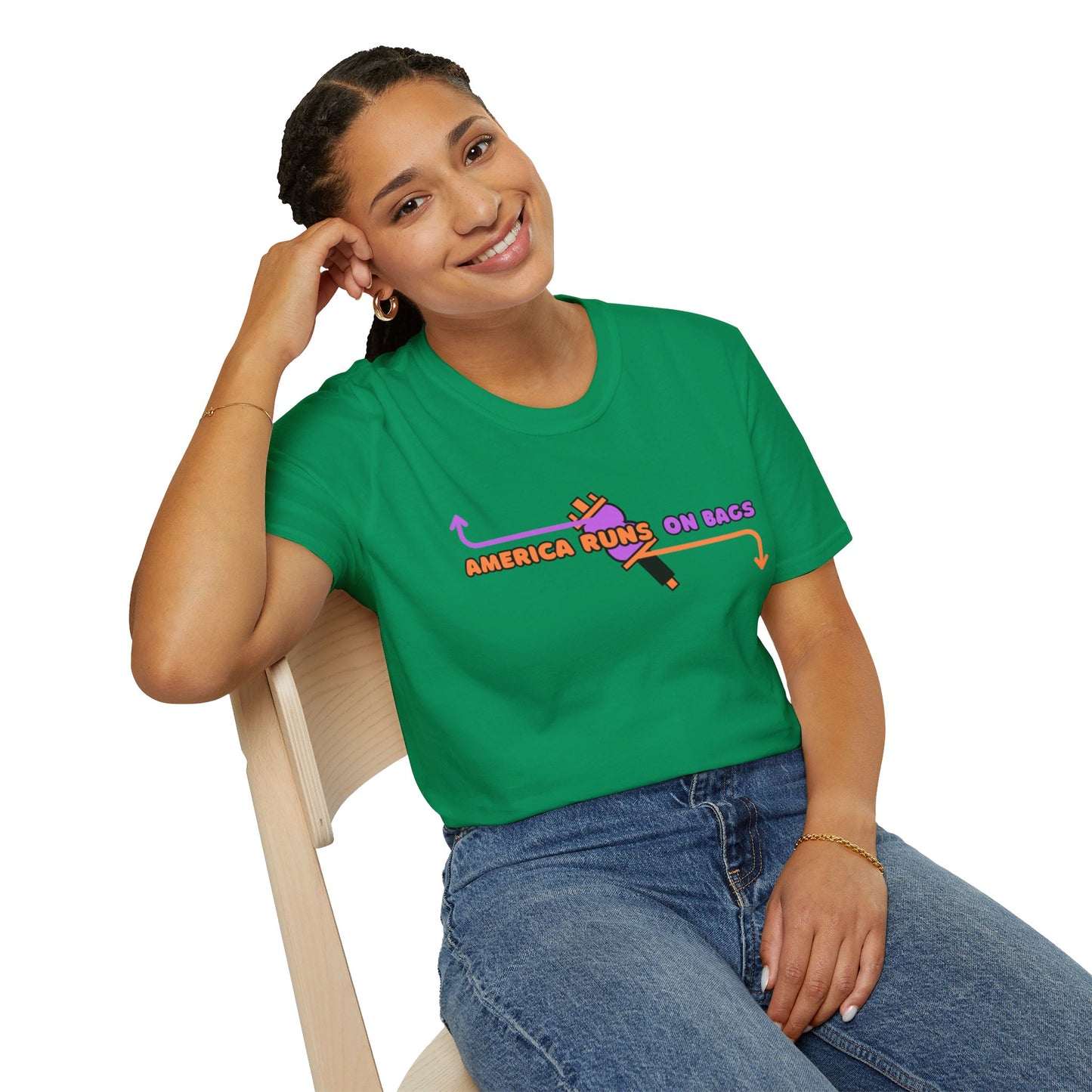 AMERICA RUNS TEE