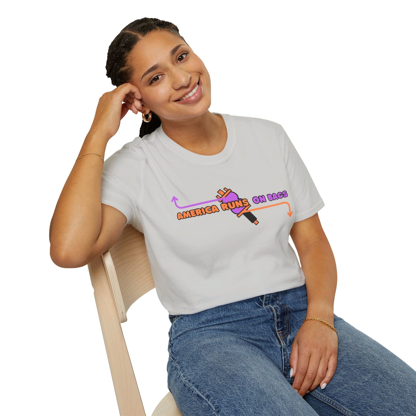 AMERICA RUNS TEE