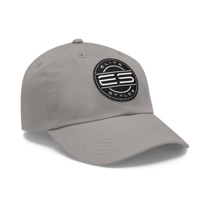 ES Dad Hat with Leather Patch (Round)
