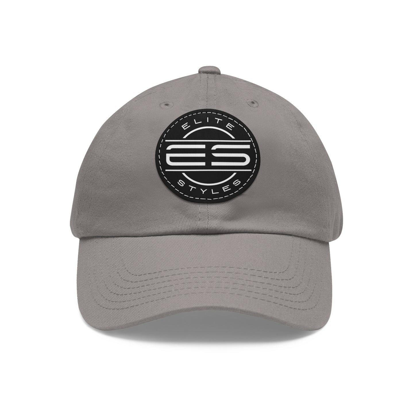 ES Dad Hat with Leather Patch (Round)