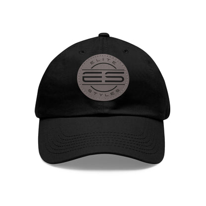 ES Dad Hat with Leather Patch (Round)