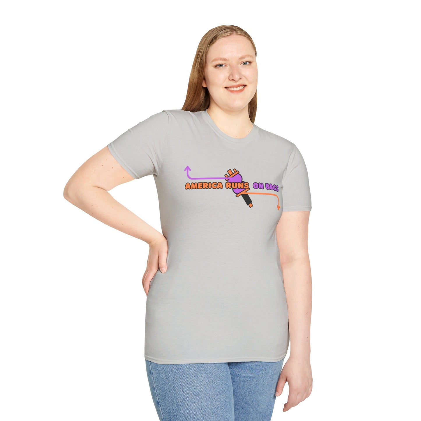 AMERICA RUNS TEE