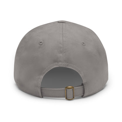 ES Dad Hat with Leather Patch (Round)